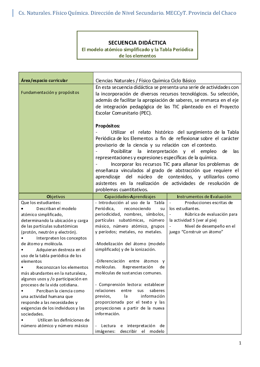 El modelo atomico simplificado y la tabla periodica pdf Docer.ar