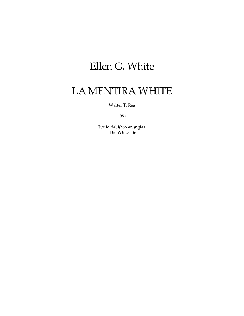 La gran mentira deals blanca libro pdf