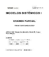 Segundo Parcial de Modelos Sistemicos I